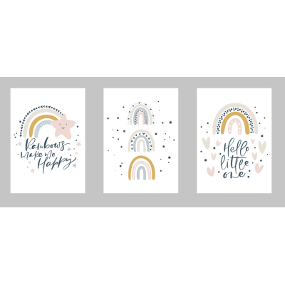 Posterset Regenboog Posterset Regenboog